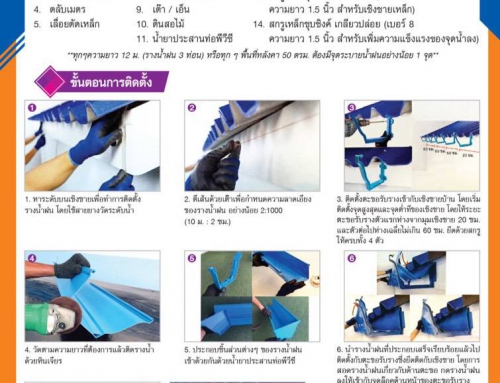 วิธีการติดตั้งรางน้ำ PVC ชนาธิป